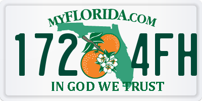 FL license plate 1724FH