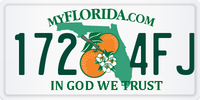 FL license plate 1724FJ