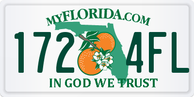 FL license plate 1724FL