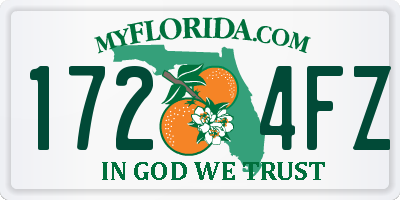 FL license plate 1724FZ