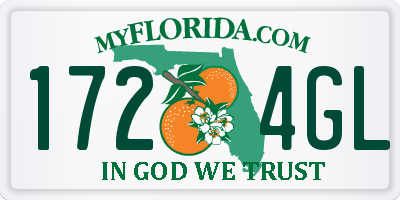 FL license plate 1724GL