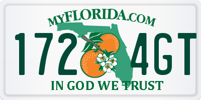 FL license plate 1724GT