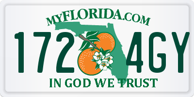 FL license plate 1724GY
