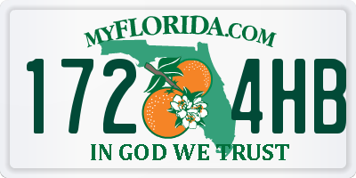 FL license plate 1724HB