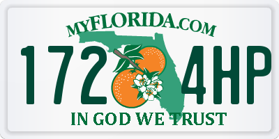 FL license plate 1724HP