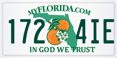 FL license plate 1724IE