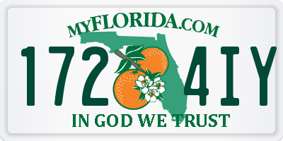 FL license plate 1724IY