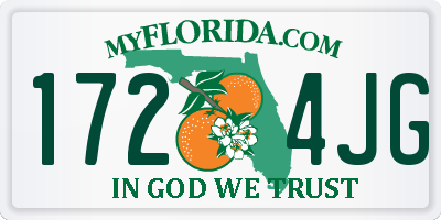 FL license plate 1724JG