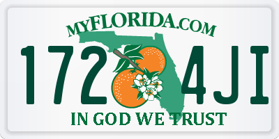 FL license plate 1724JI