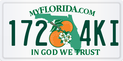 FL license plate 1724KI