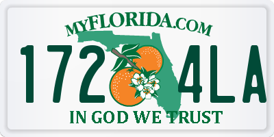 FL license plate 1724LA