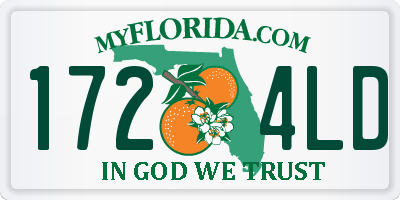 FL license plate 1724LD