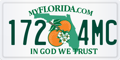 FL license plate 1724MC