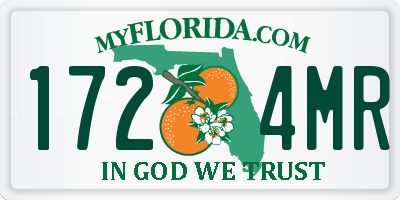 FL license plate 1724MR