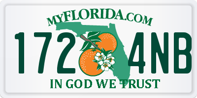 FL license plate 1724NB
