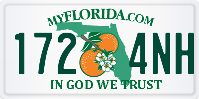 FL license plate 1724NH