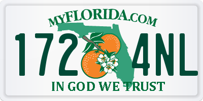 FL license plate 1724NL