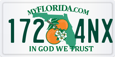 FL license plate 1724NX