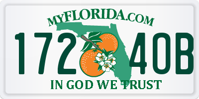 FL license plate 1724OB