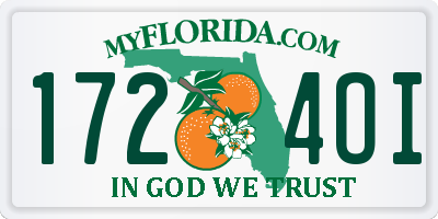 FL license plate 1724OI