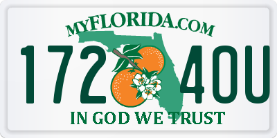 FL license plate 1724OU