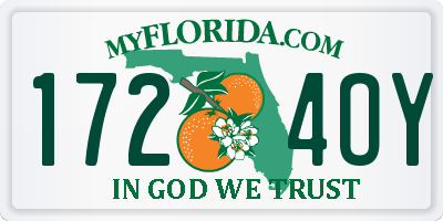 FL license plate 1724OY
