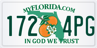 FL license plate 1724PG