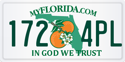 FL license plate 1724PL