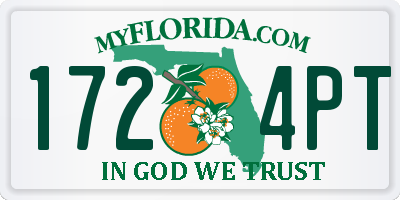 FL license plate 1724PT
