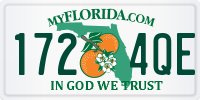 FL license plate 1724QE