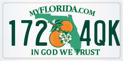 FL license plate 1724QK