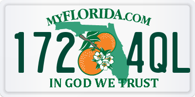 FL license plate 1724QL