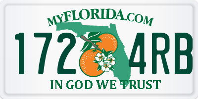 FL license plate 1724RB