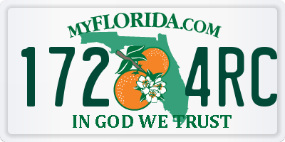 FL license plate 1724RC