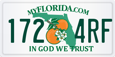 FL license plate 1724RF