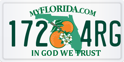 FL license plate 1724RG