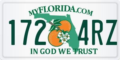 FL license plate 1724RZ
