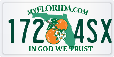 FL license plate 1724SX