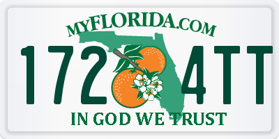 FL license plate 1724TT