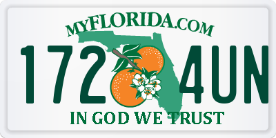 FL license plate 1724UN