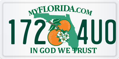 FL license plate 1724UO