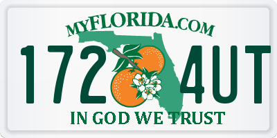 FL license plate 1724UT