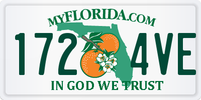 FL license plate 1724VE