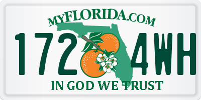 FL license plate 1724WH