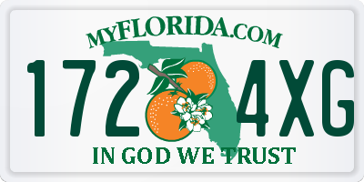 FL license plate 1724XG