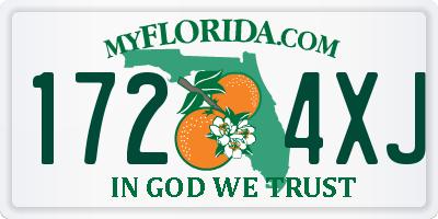 FL license plate 1724XJ