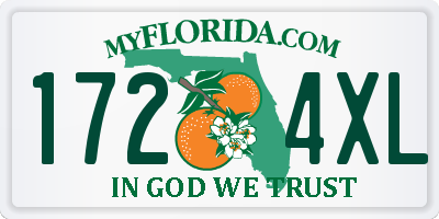 FL license plate 1724XL