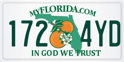 FL license plate 1724YD