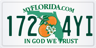 FL license plate 1724YI