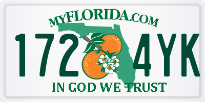 FL license plate 1724YK